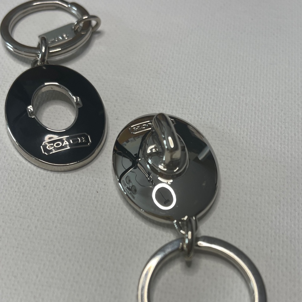 Coach Valet Black and Silver Keychain - Picture 4 of 7